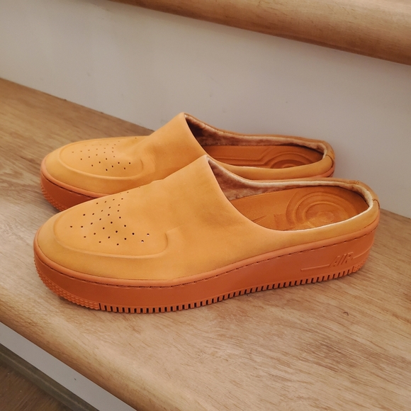 NEW Nike Womens Air Force 1 Lover XX Leather Mules Cinder Orange SZ 10 - Picture 6 of 11